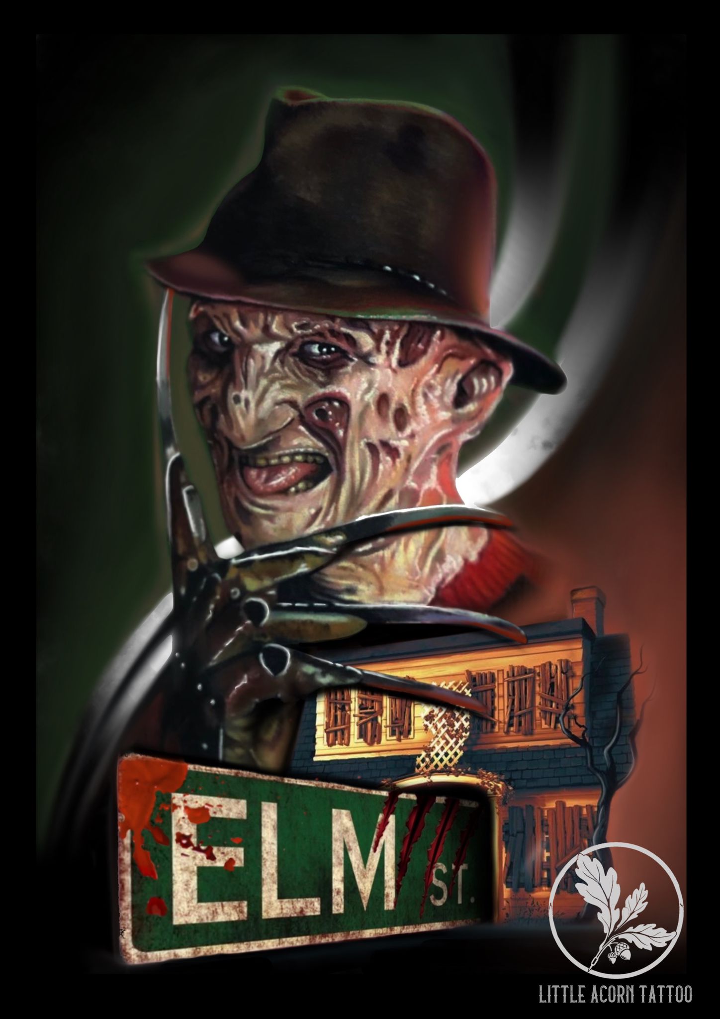 Freddy Kruger  - Horror Print  A4
